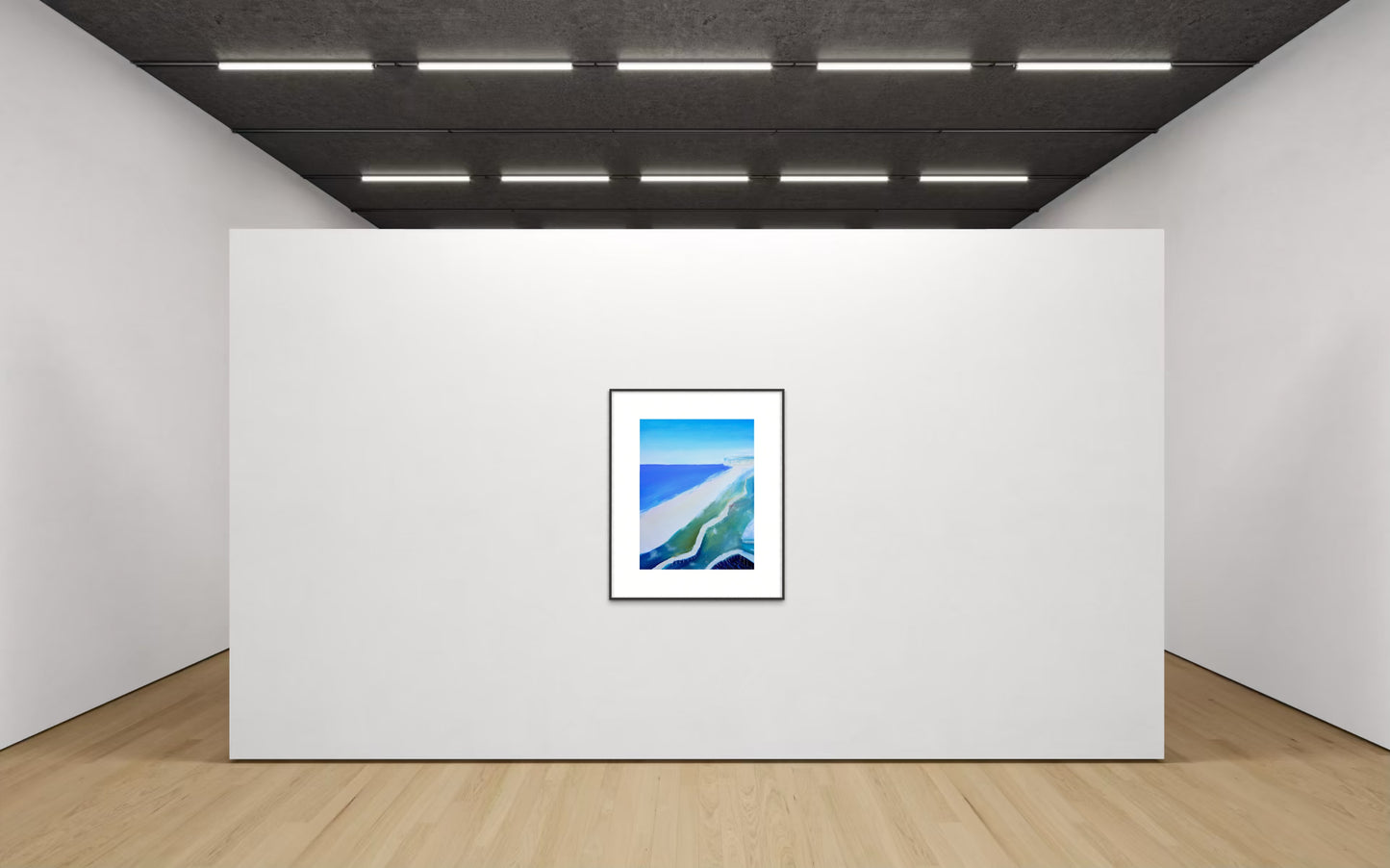 Walkway to the beach bar (Original, Signed and Framed)