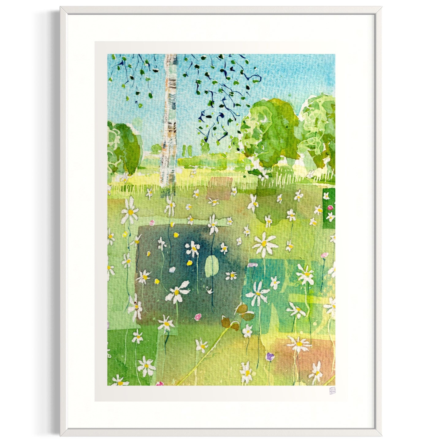 Limited Edition Print - Sunny day birch tree