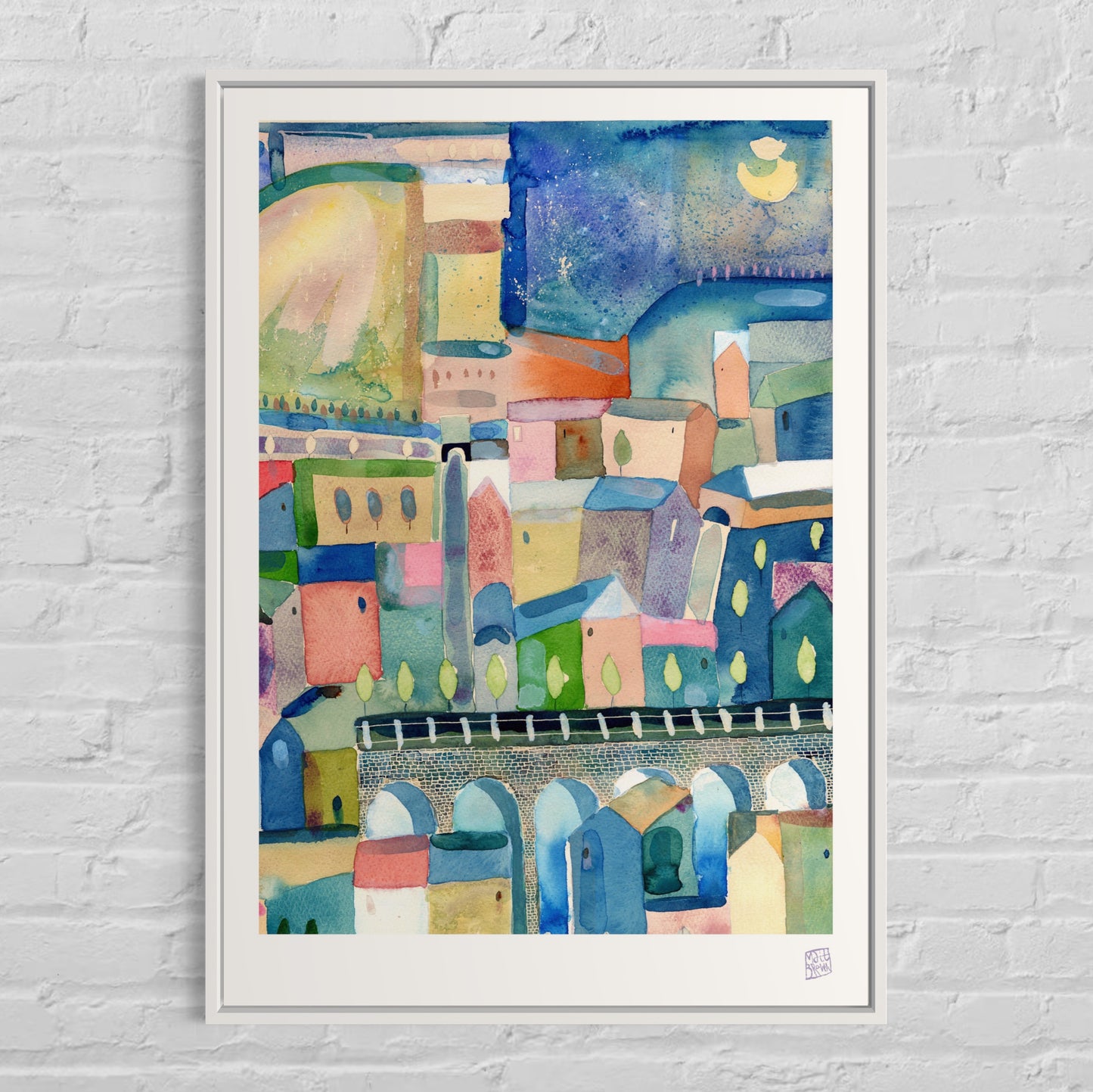 Limited Edition Print - Moon Light Town