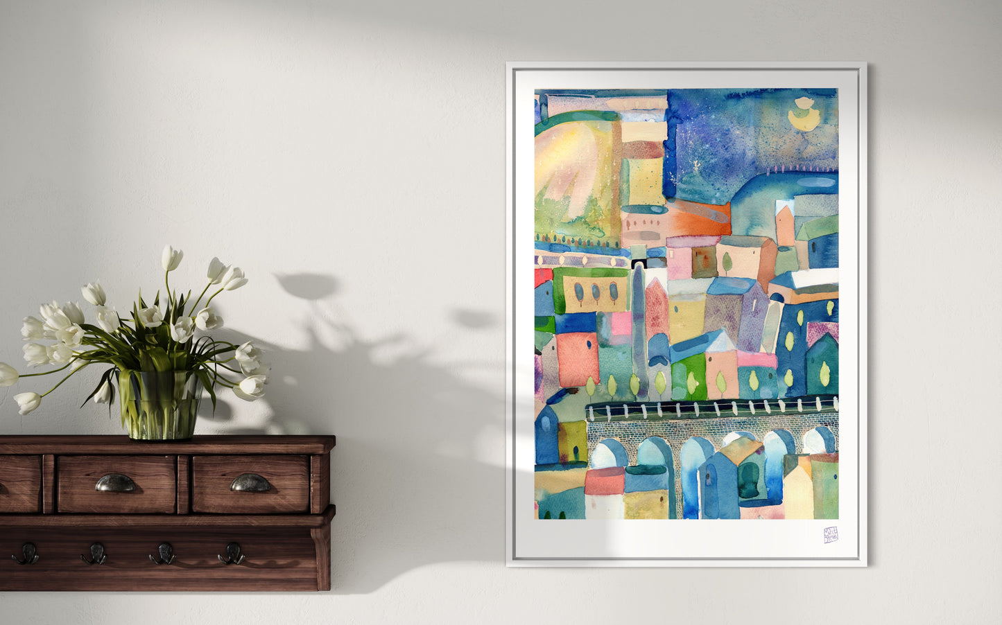 Limited Edition Print - Moon Light Town