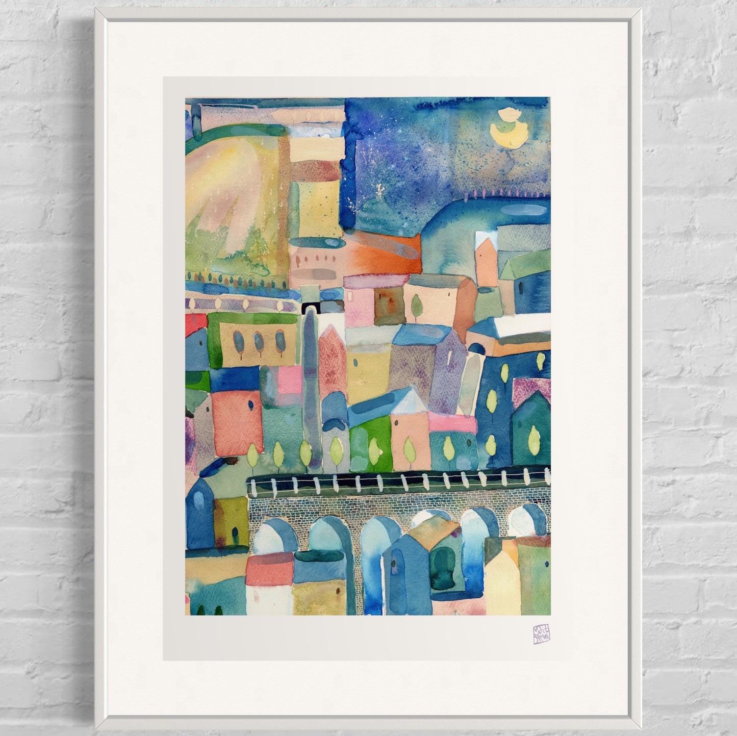 Limited Edition Print - Moon Light Town