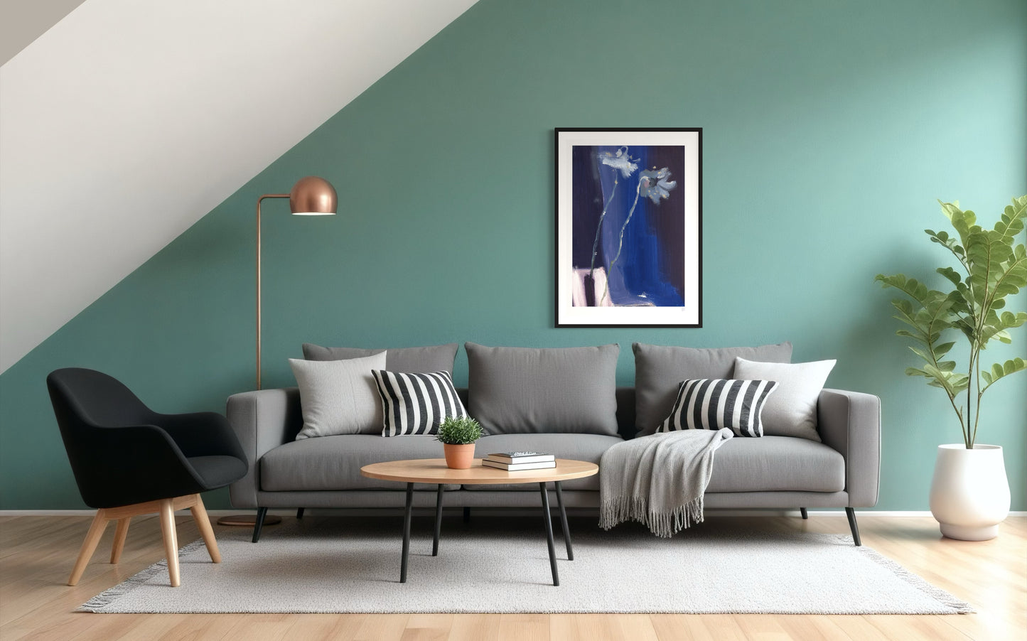 Limited Edition Print - Two on Blue