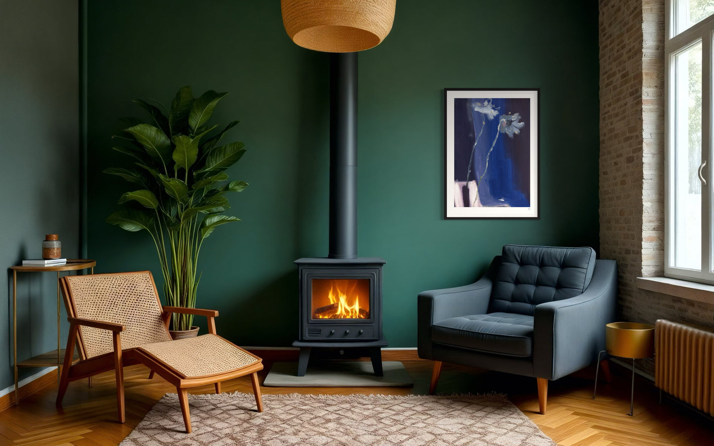 Limited Edition Print - Two on Blue