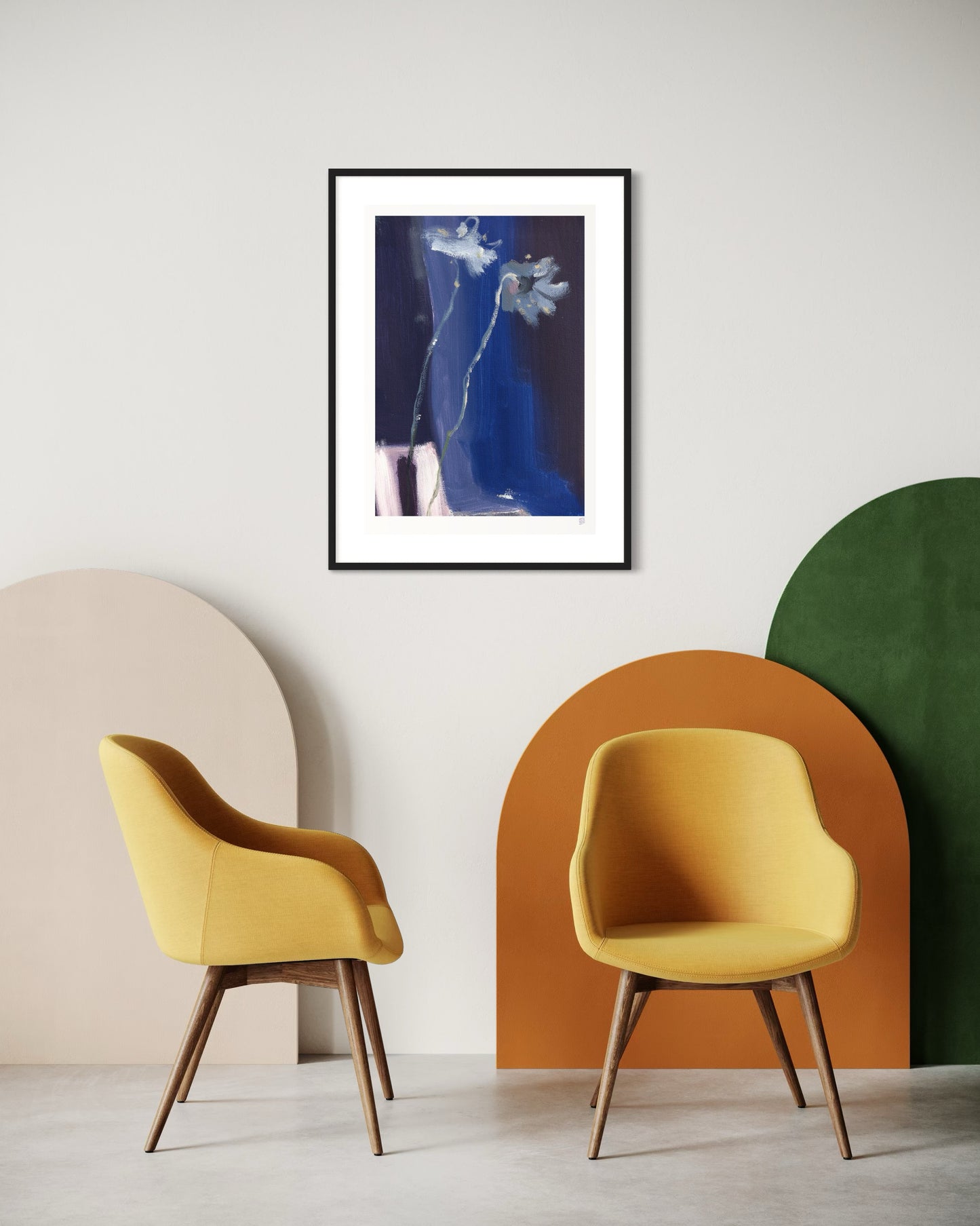 Limited Edition Print - Two on Blue