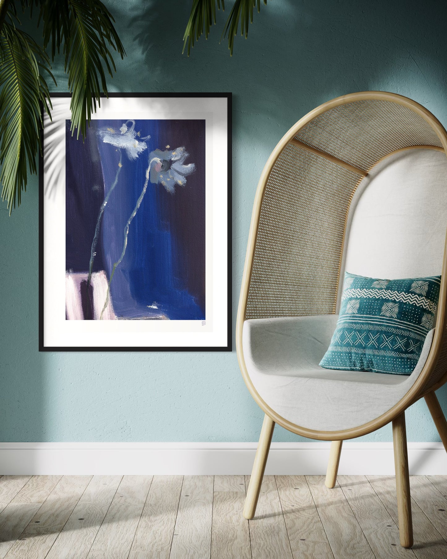 Limited Edition Print - Two on Blue