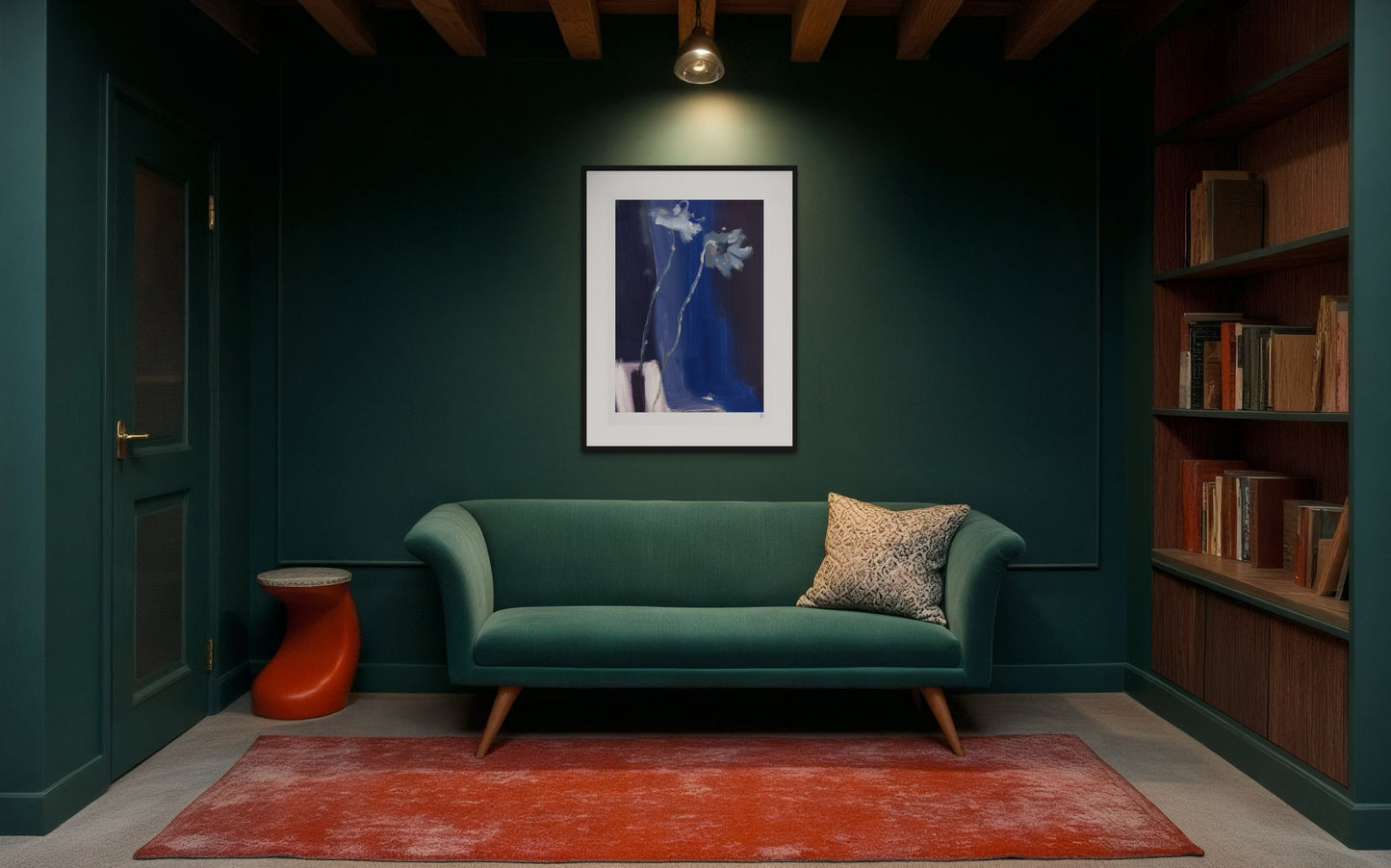 Limited Edition Print - Two on Blue