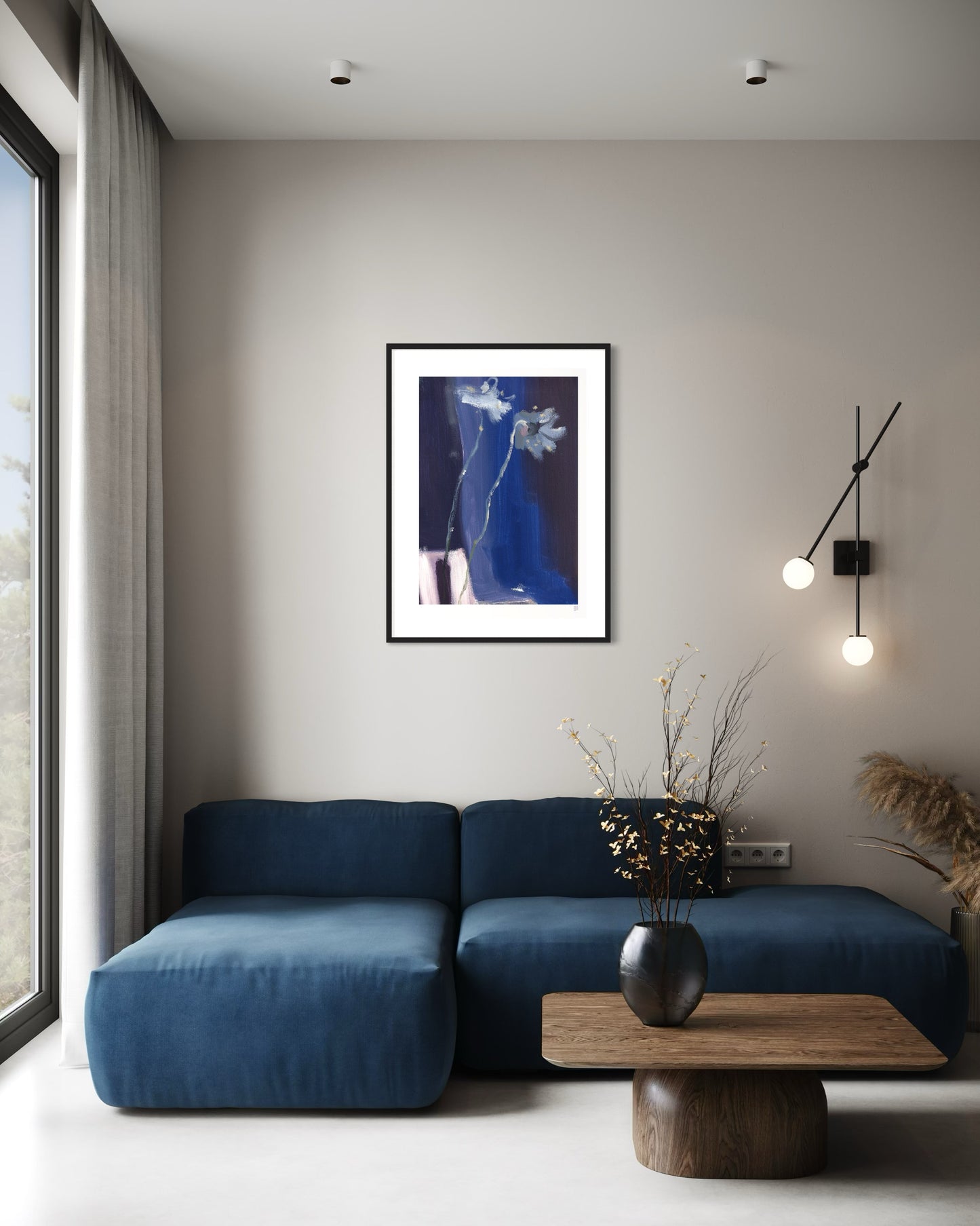 Limited Edition Print - Two on Blue
