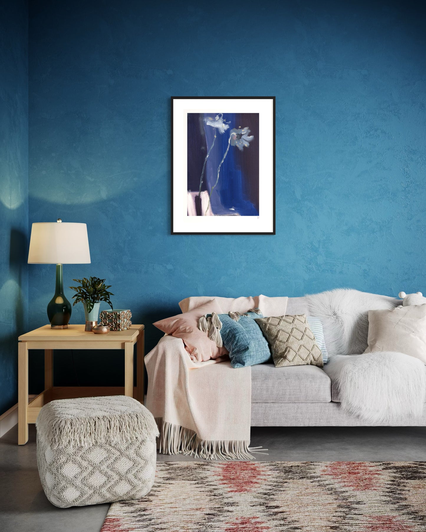 Limited Edition Print - Two on Blue