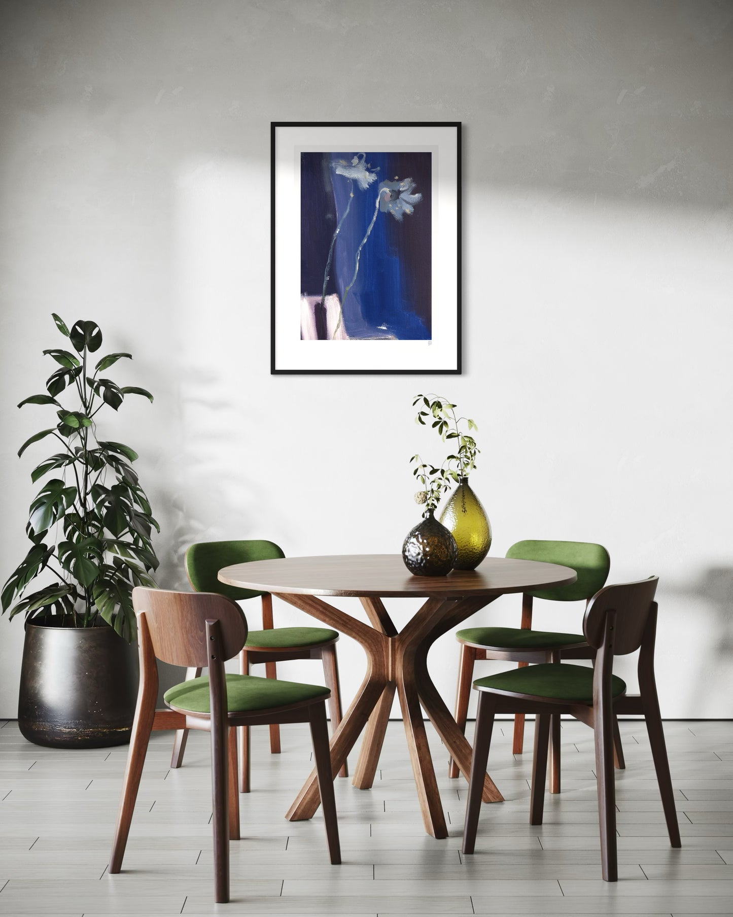 Limited Edition Print - Two on Blue