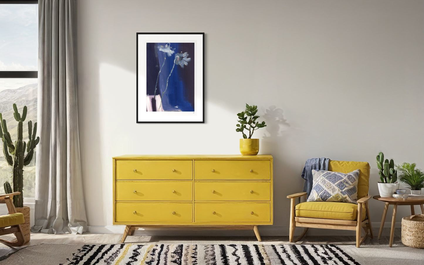 Limited Edition Print - Two on Blue