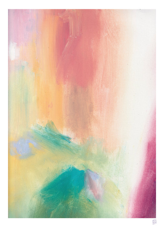 Limited Edition Print - On the hills a beautiful sunset