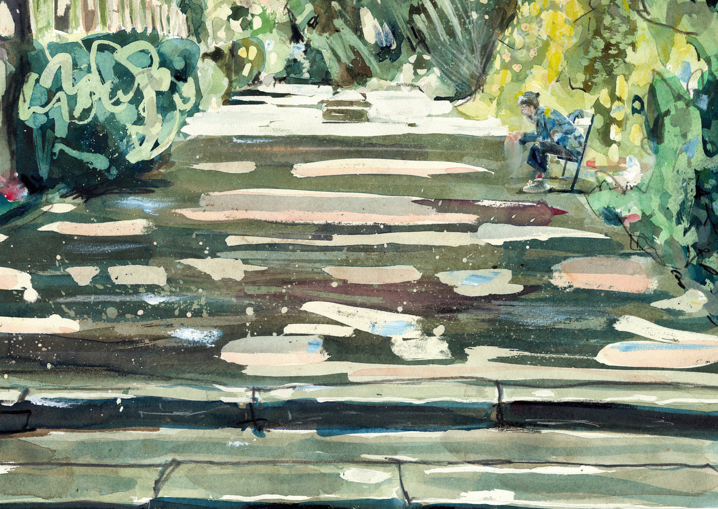 Praying. Not Scrolling (Original, Signed and Framed)
