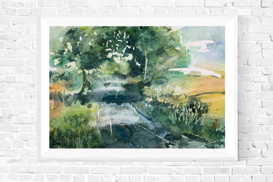 A Lane in Summer (Original, Signed and Framed)