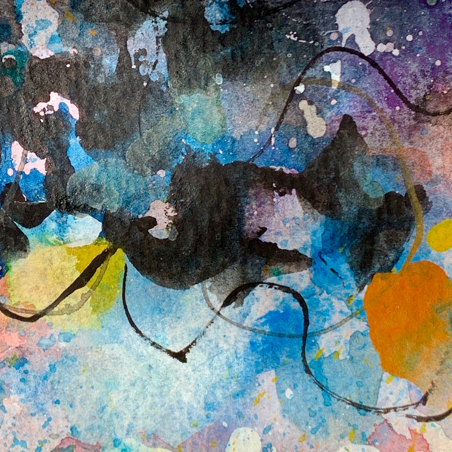 Storm and Mountains - Abstracts Series