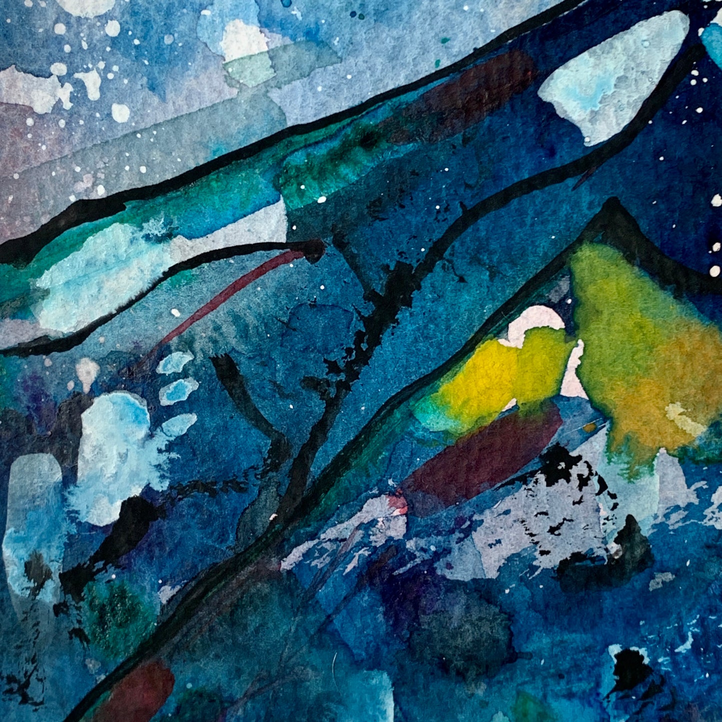 Storm and Mountains - Abstracts Series