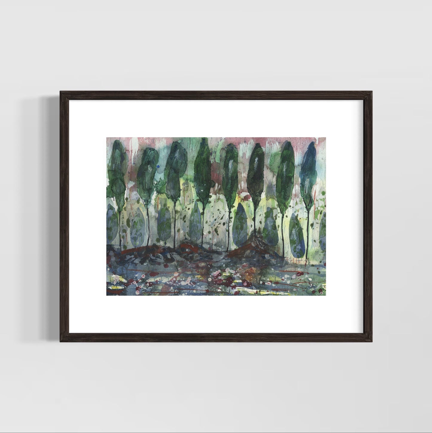 Autumn Poplars - Original Painting