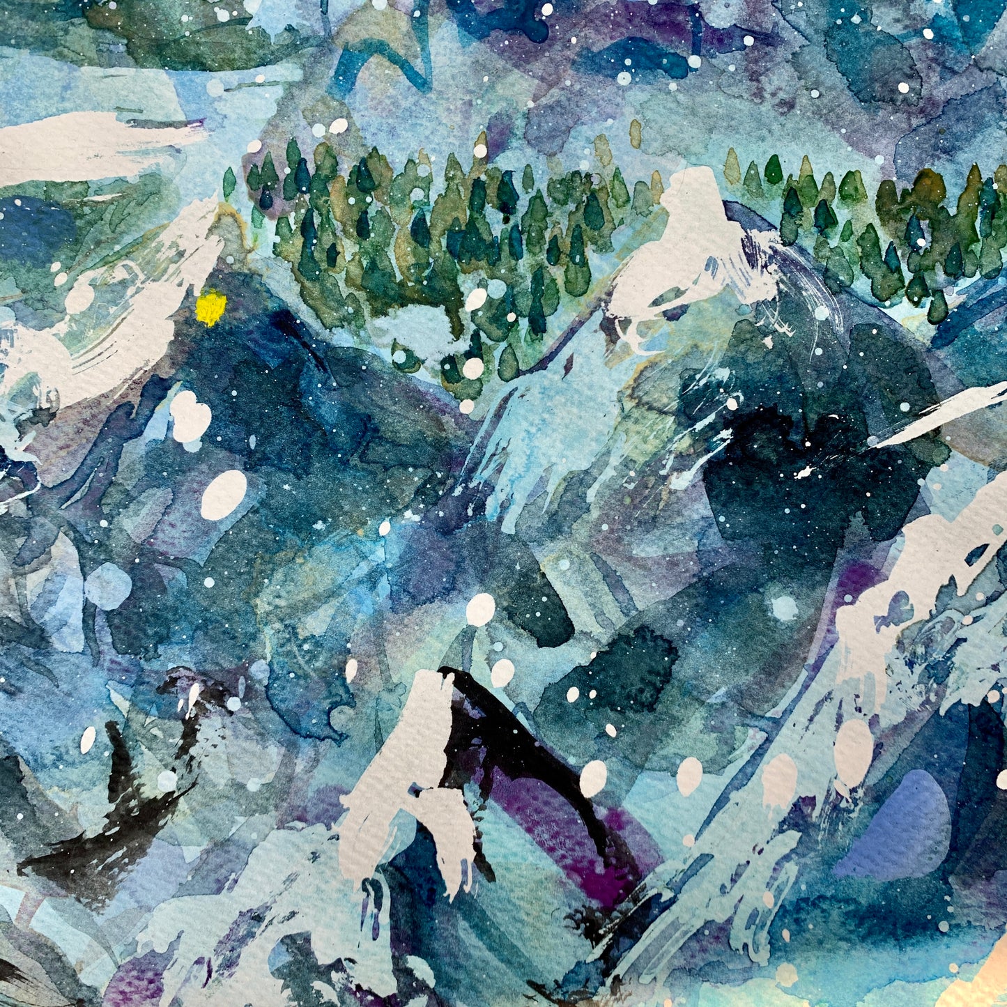 Be More Mountain (Original, Signed and Framed)