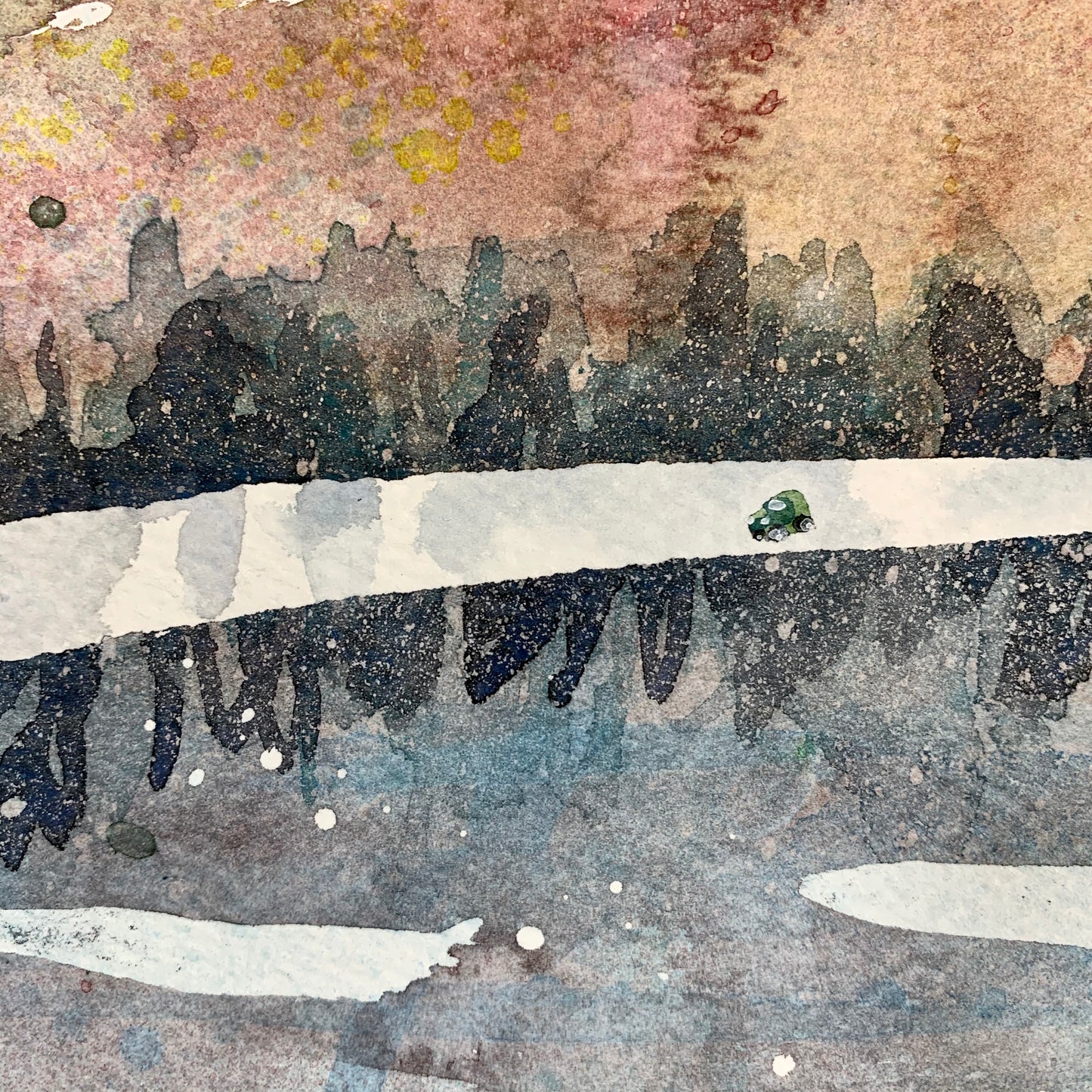 1966 Mini Cooper S (Original, Signed and Framed)