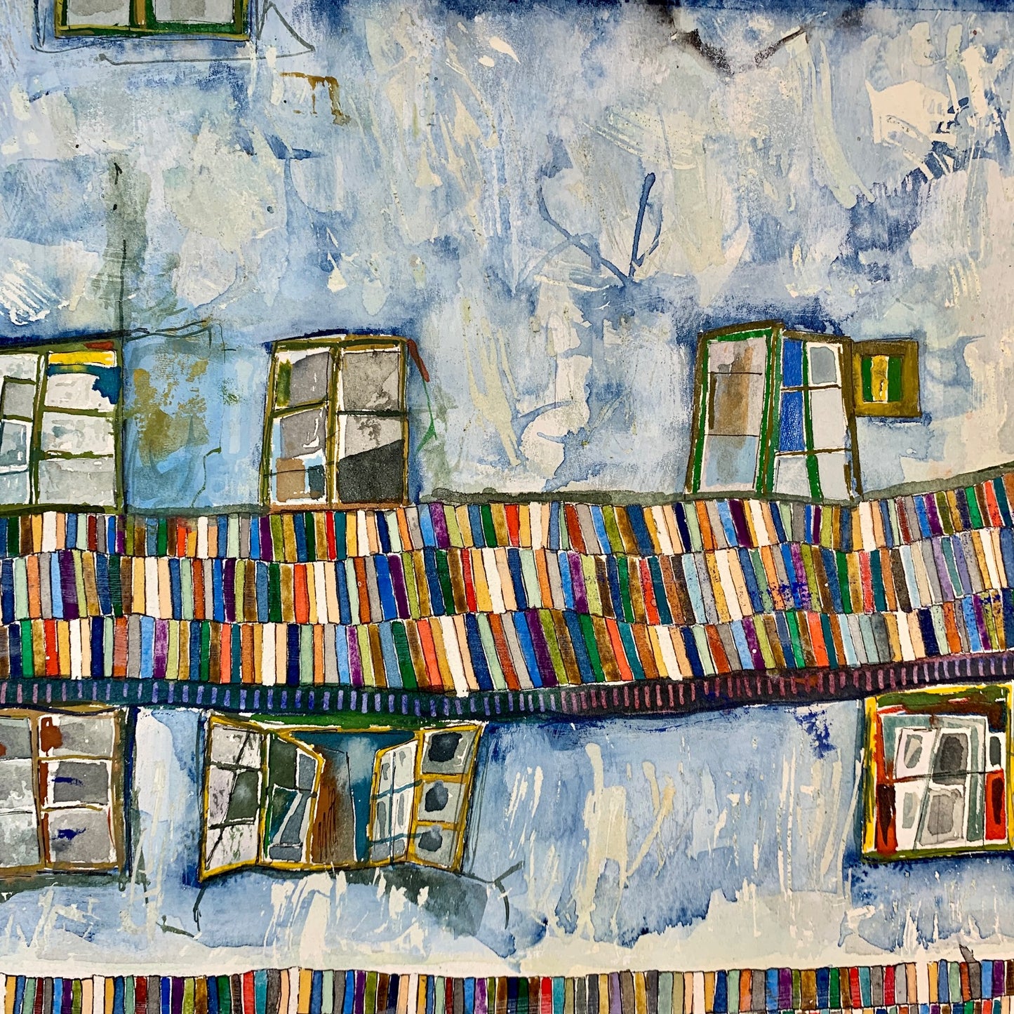 The Old Town Windows (Original, Signed and Framed)