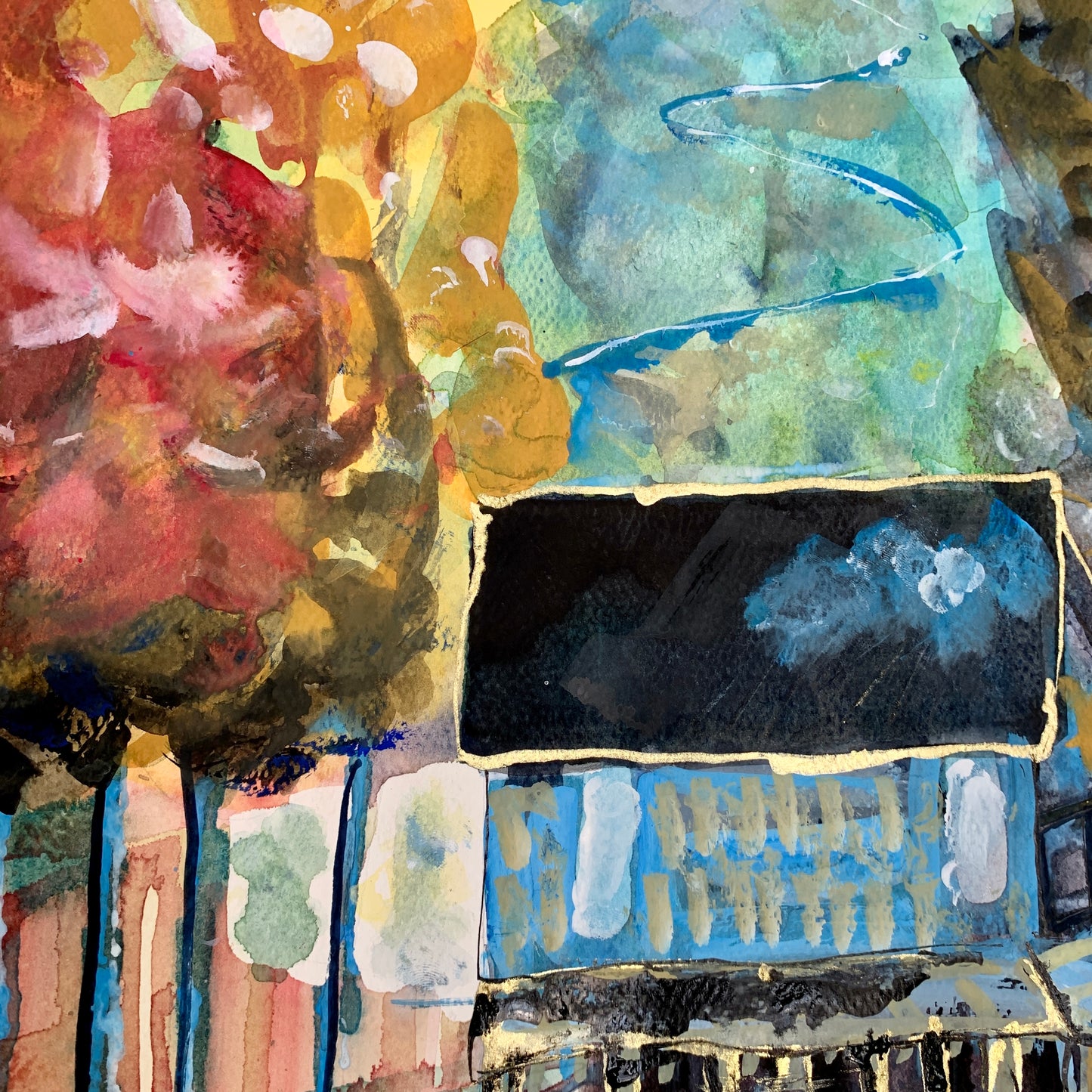 Big Time Reflection II (Original, Signed and Framed)