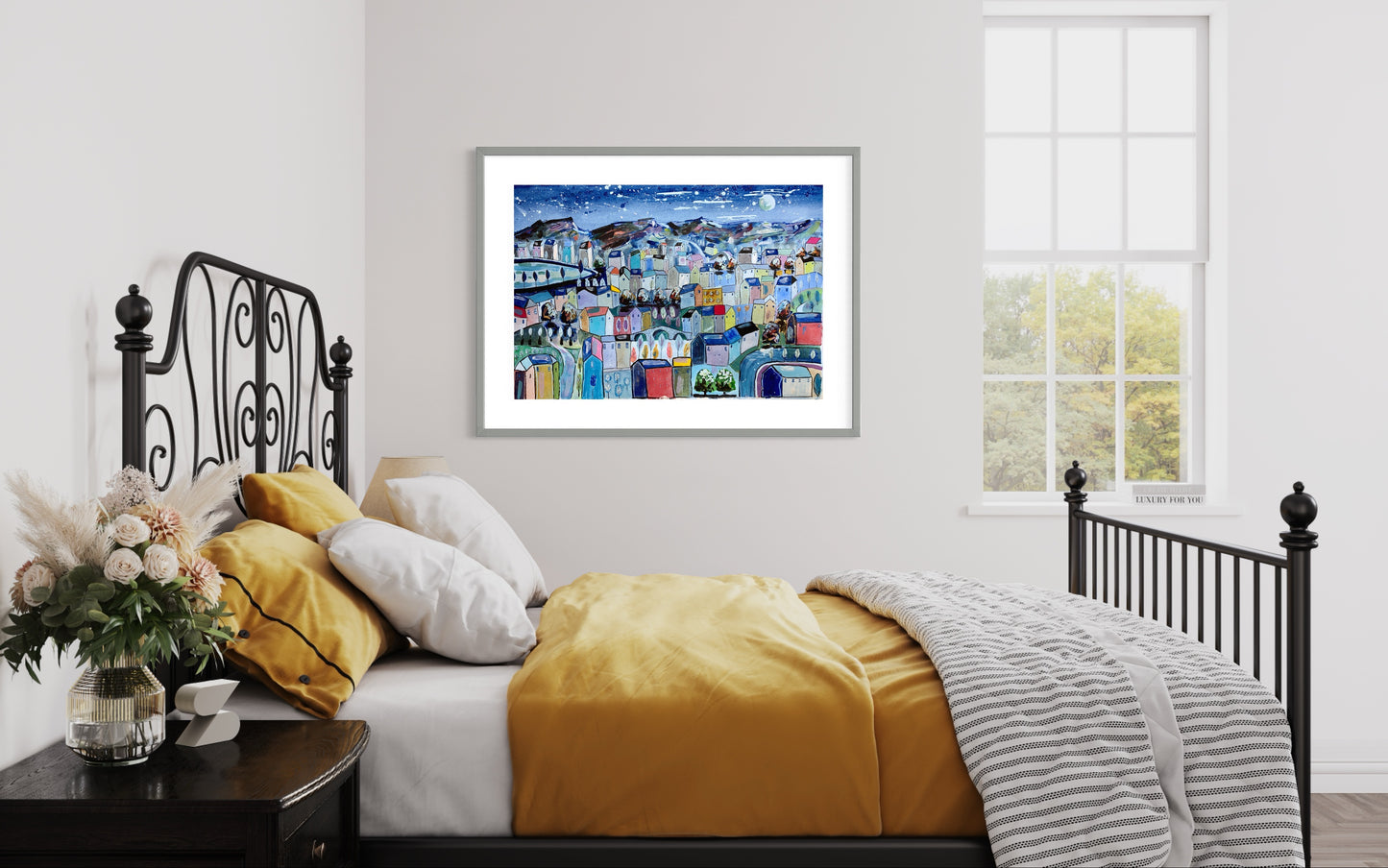 At Night. In Dreams. (Original, Signed and Framed)