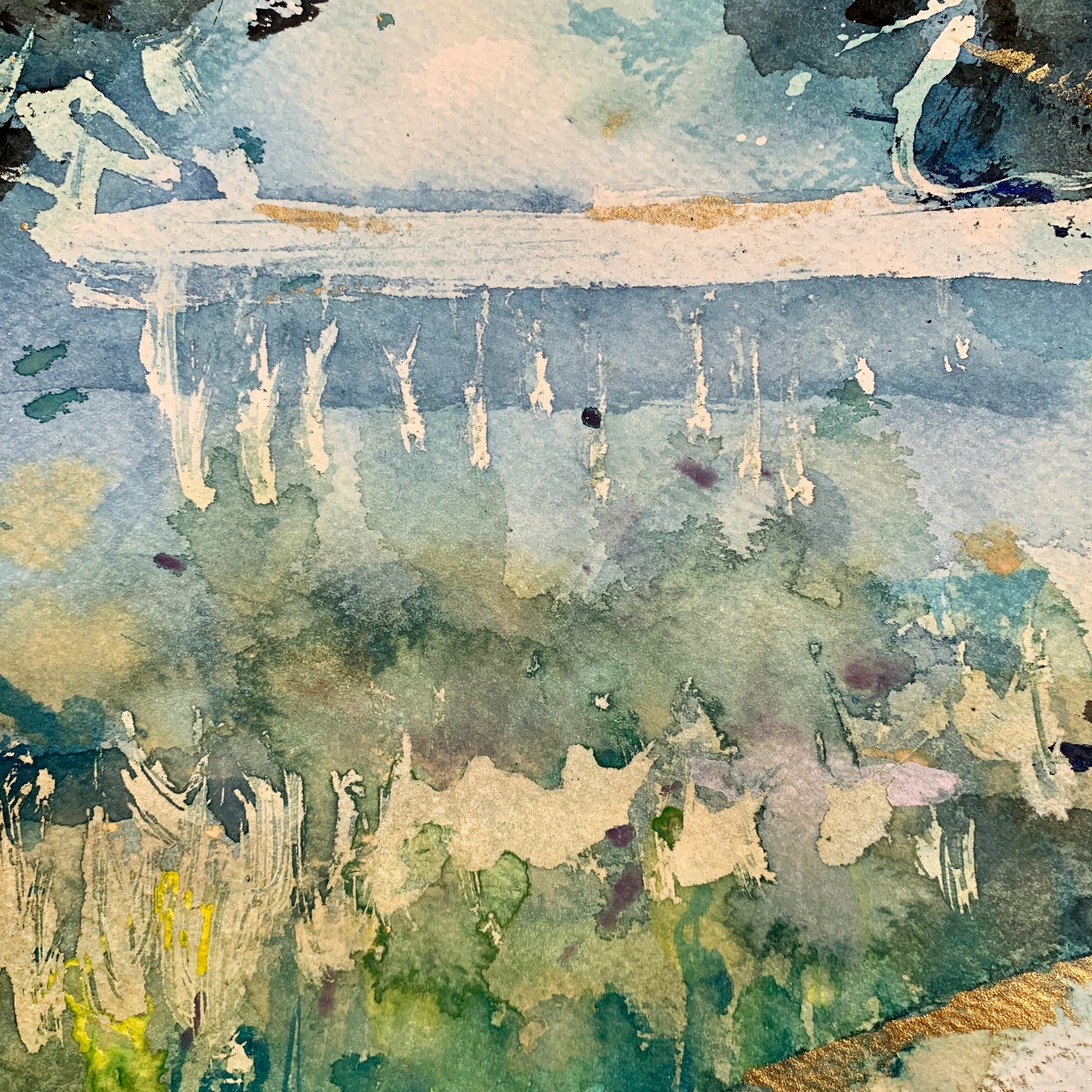 Water, Trees and Mist on the way Home (Original, Signed and Framed)