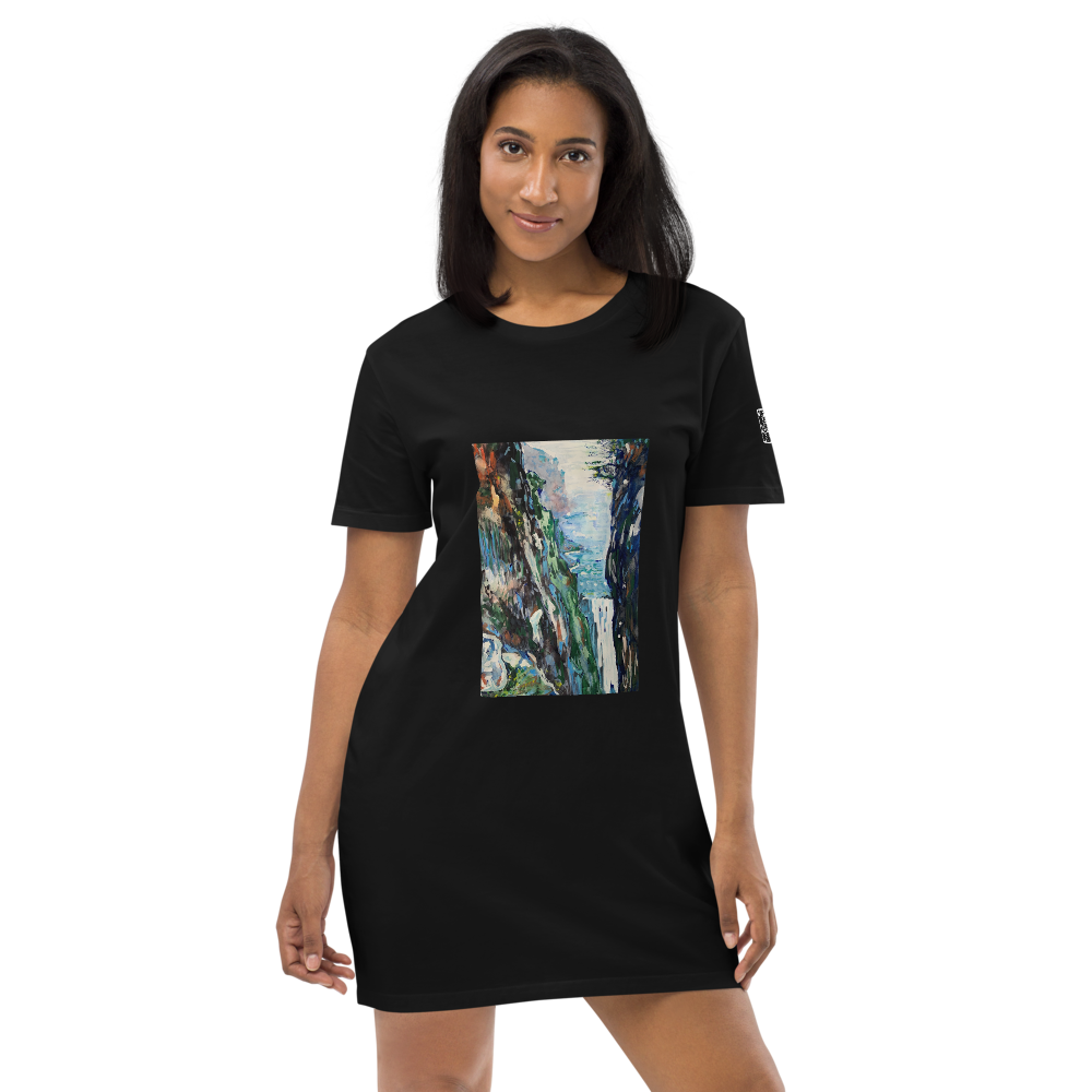 Organic Cotton T-shirt Dress - Waterfall