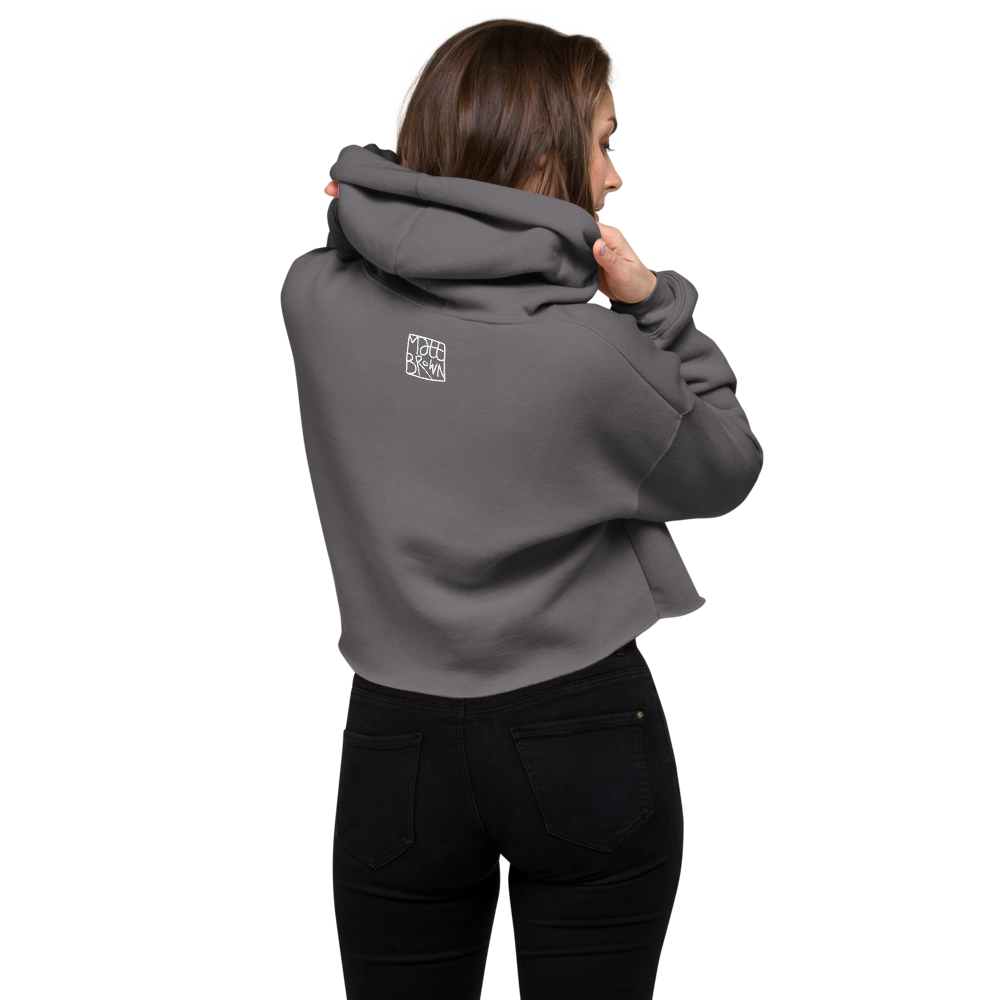 Crop Hoodie - Be Blue