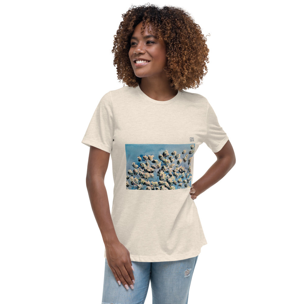 Women's Relaxed T-Shirt - Apple Blossom