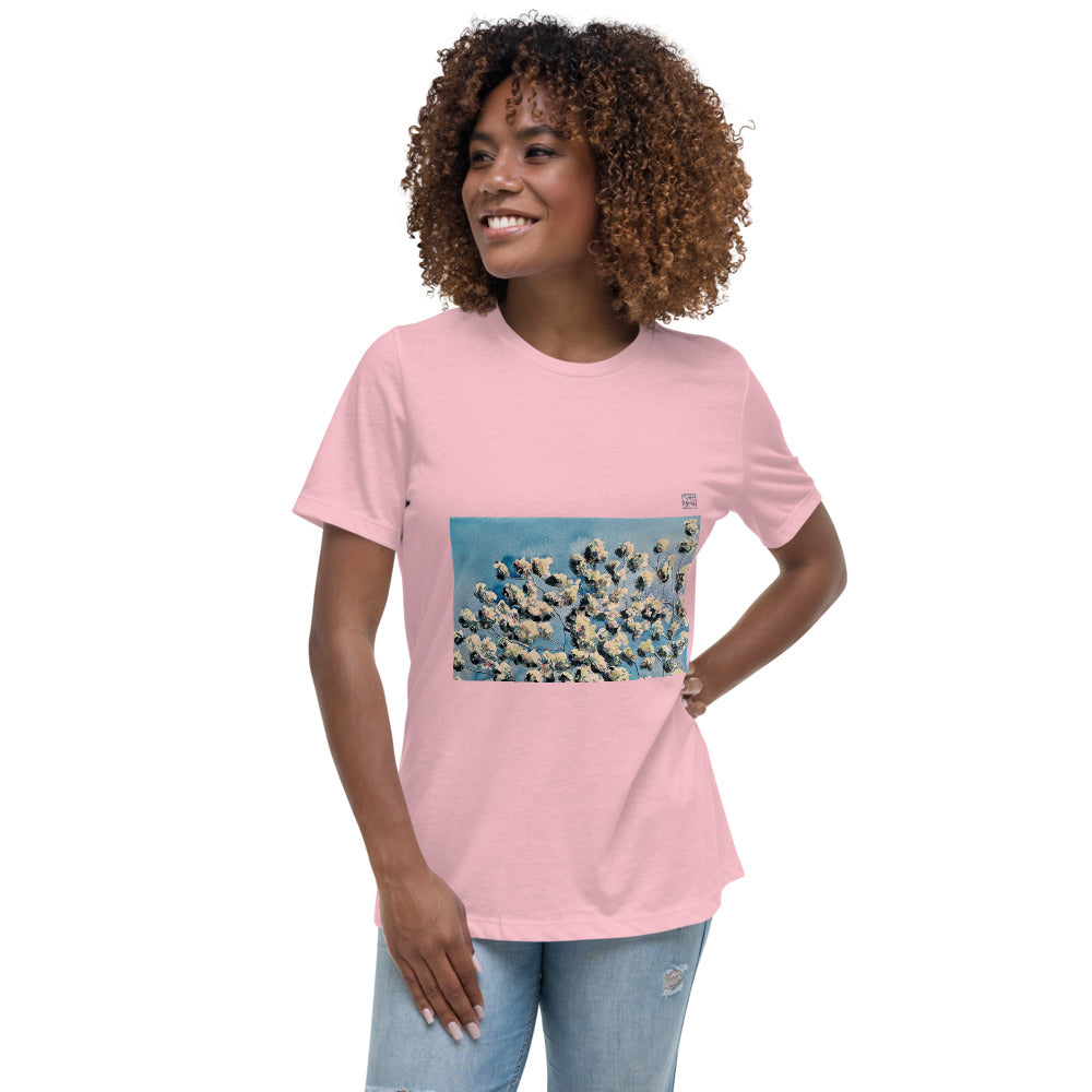 Women's Relaxed T-Shirt - Apple Blossom