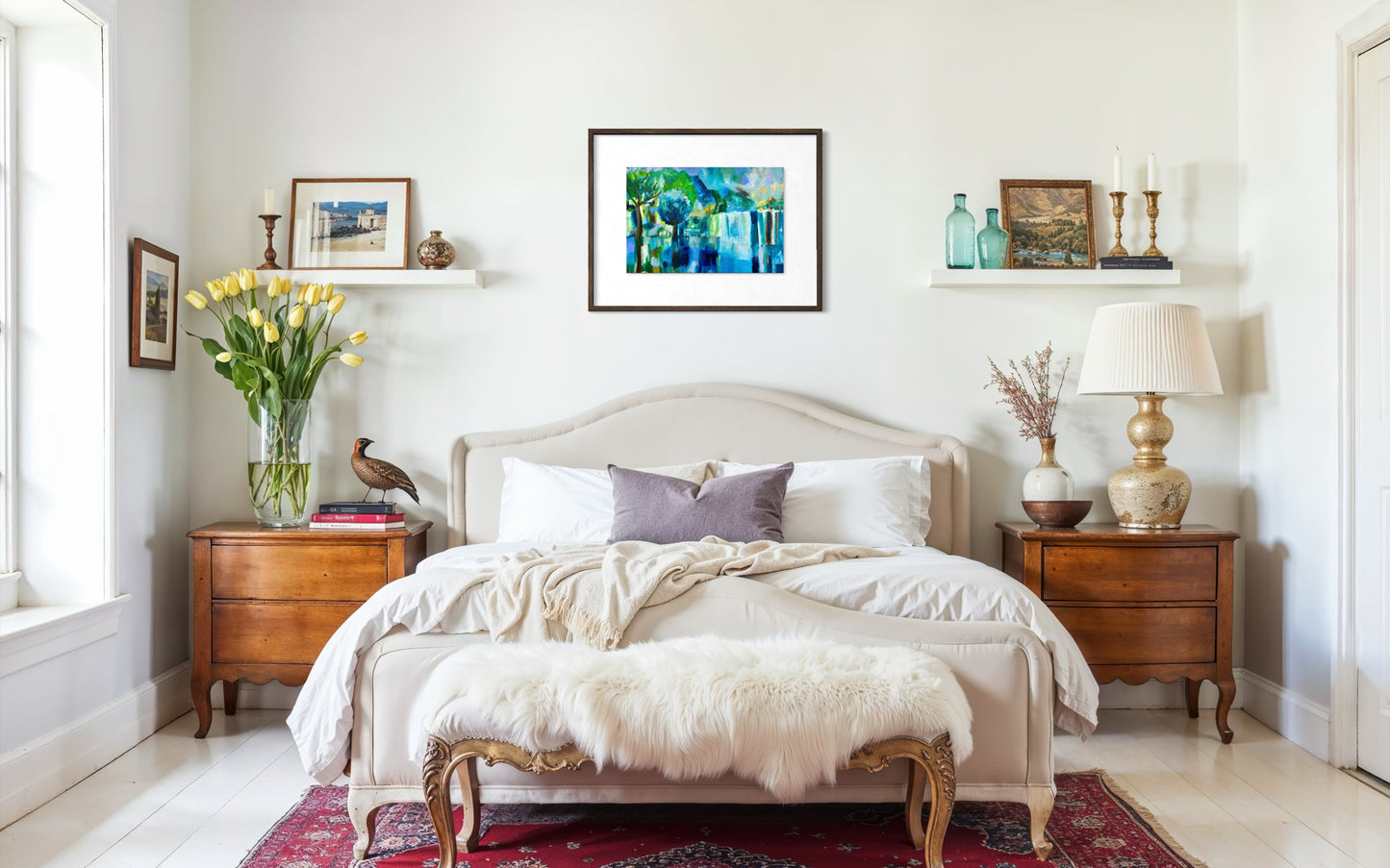 Peace is the fairest form of happiness (Original, Signed and Framed)