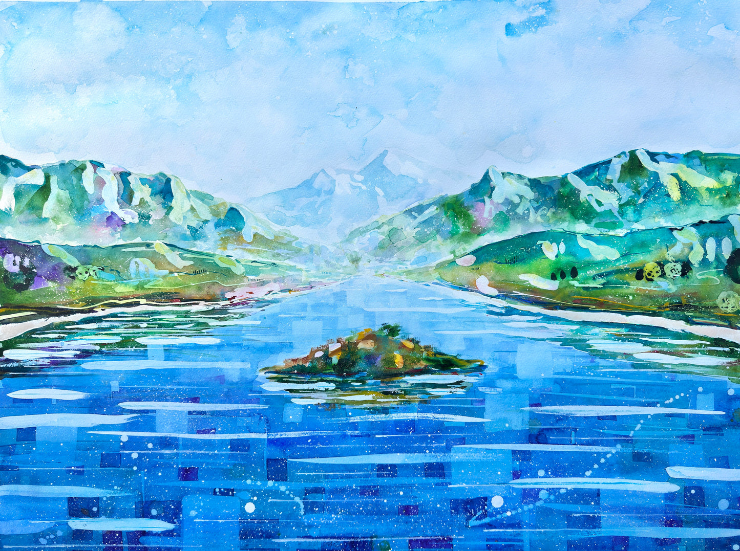 Across the bay (Original, Signed and Framed)