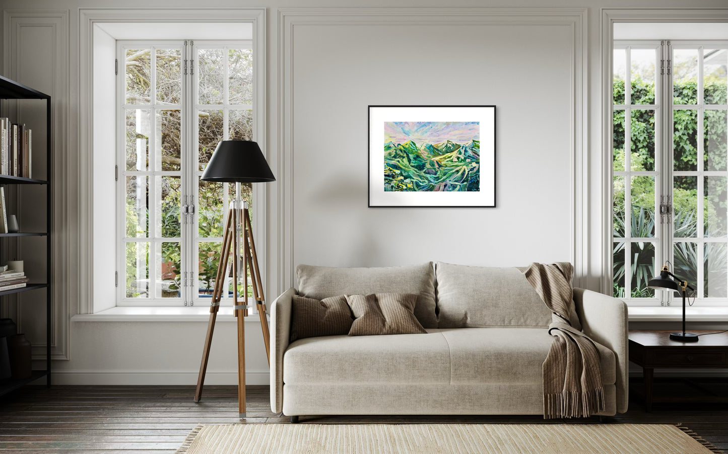 Through the valley before sunset (Original, Signed and Framed)