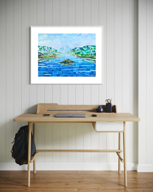 Across the bay (Original, Signed and Framed)