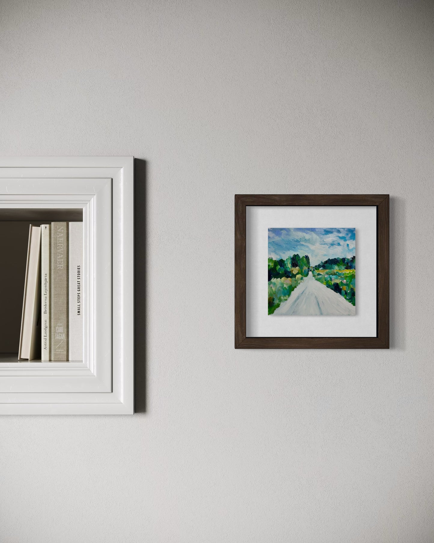 Walking home (Original, Signed and Framed)