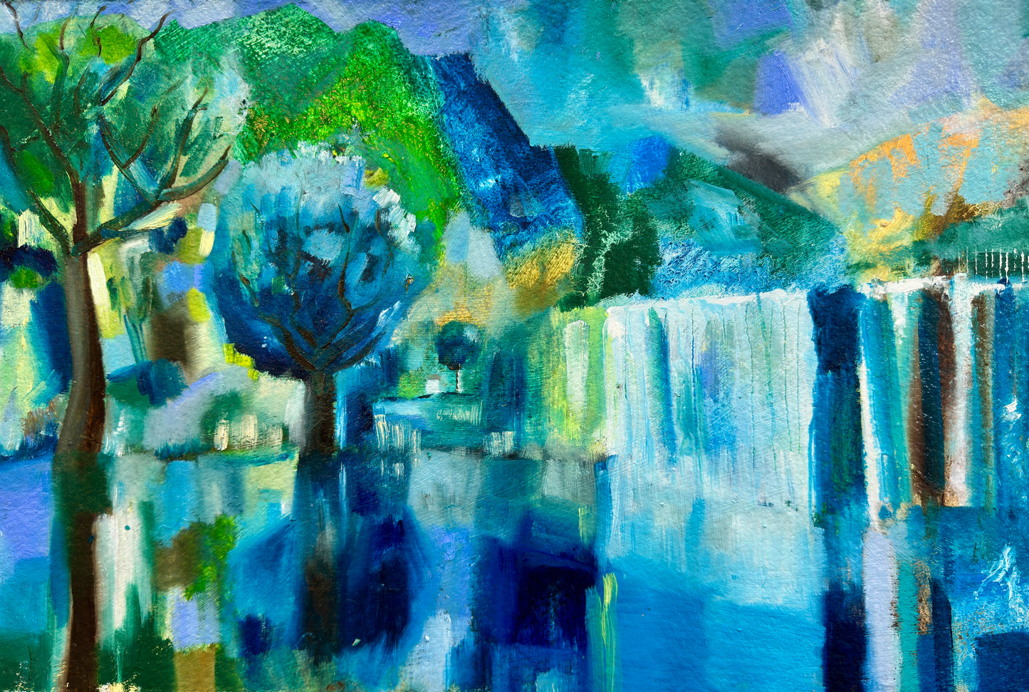 Peace is the fairest form of happiness (Original, Signed and Framed)