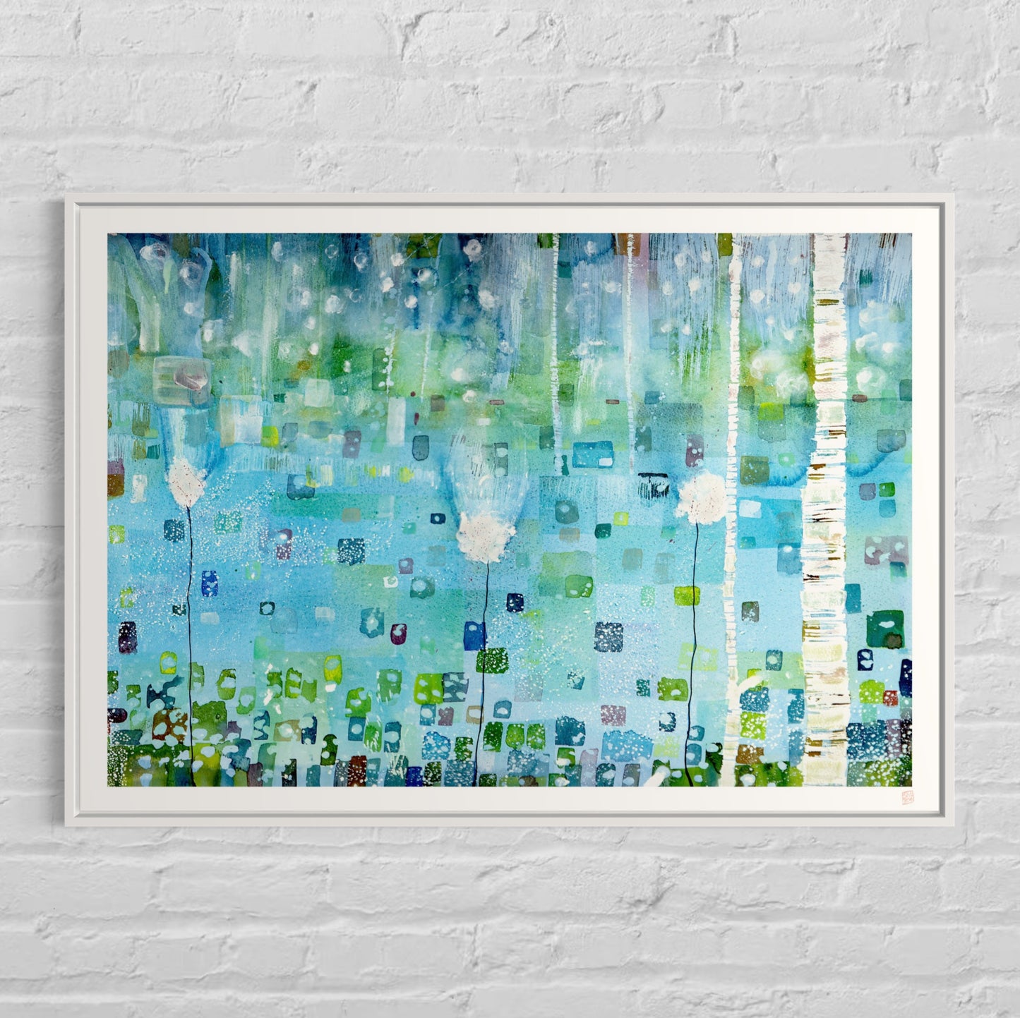 Limited Edition Print - Birches in Blue