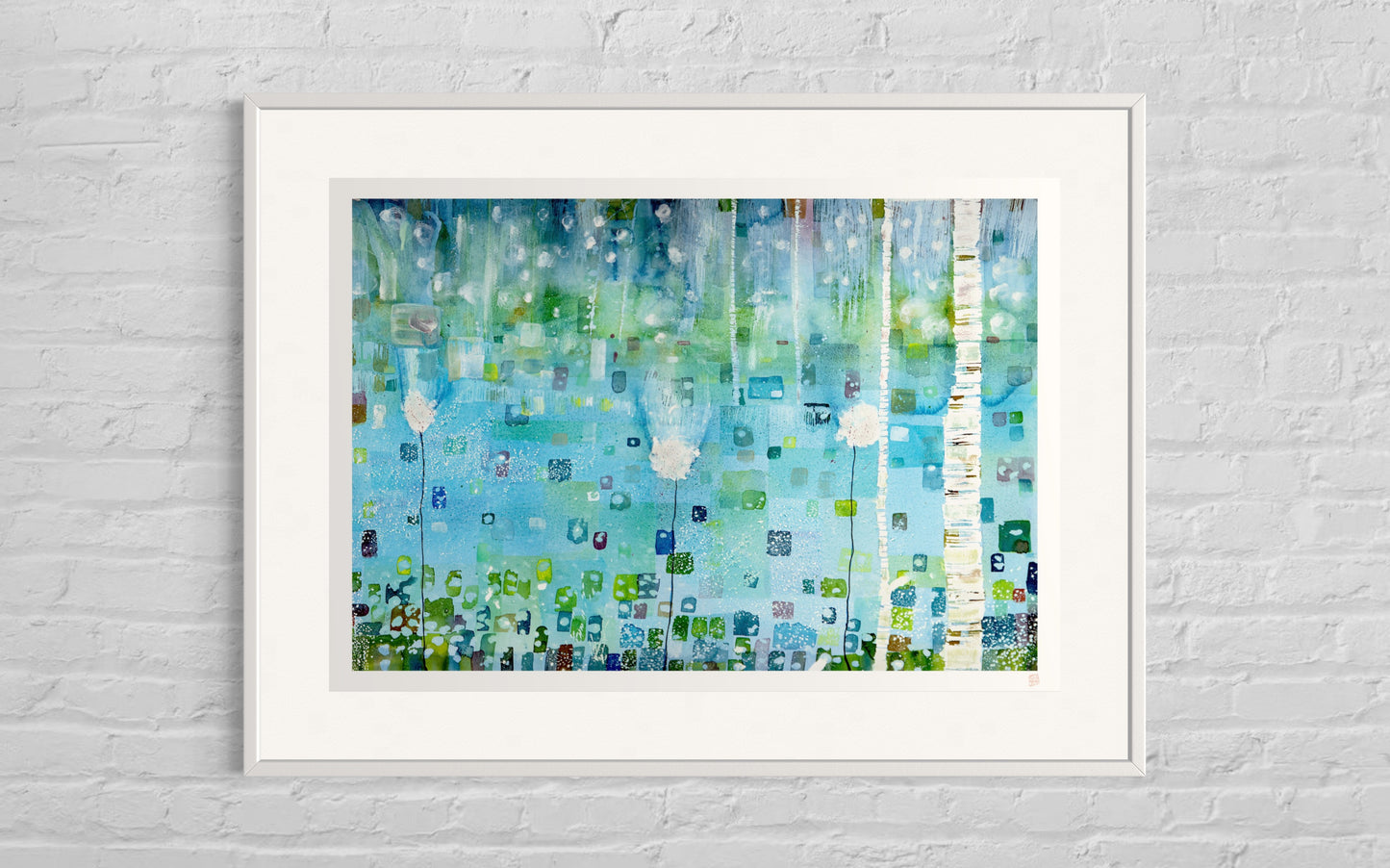 Limited Edition Print - Birches in Blue