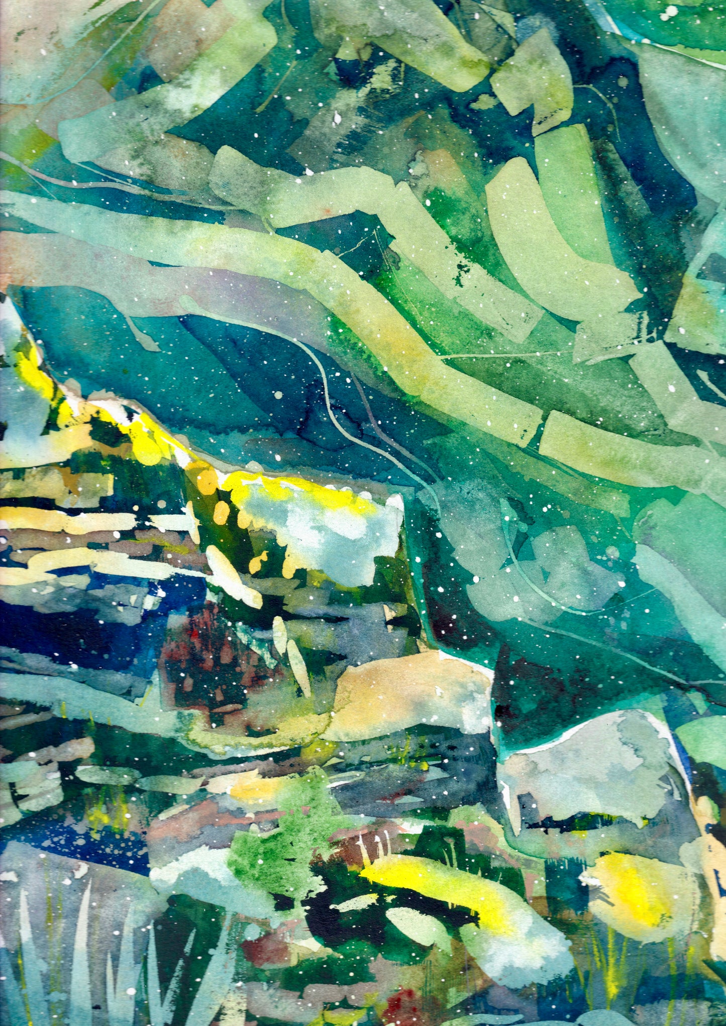 Through the valley before sunset (Original, Signed and Framed)