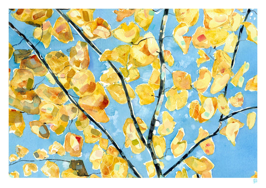 Limited Edition Print - Yellow Blue