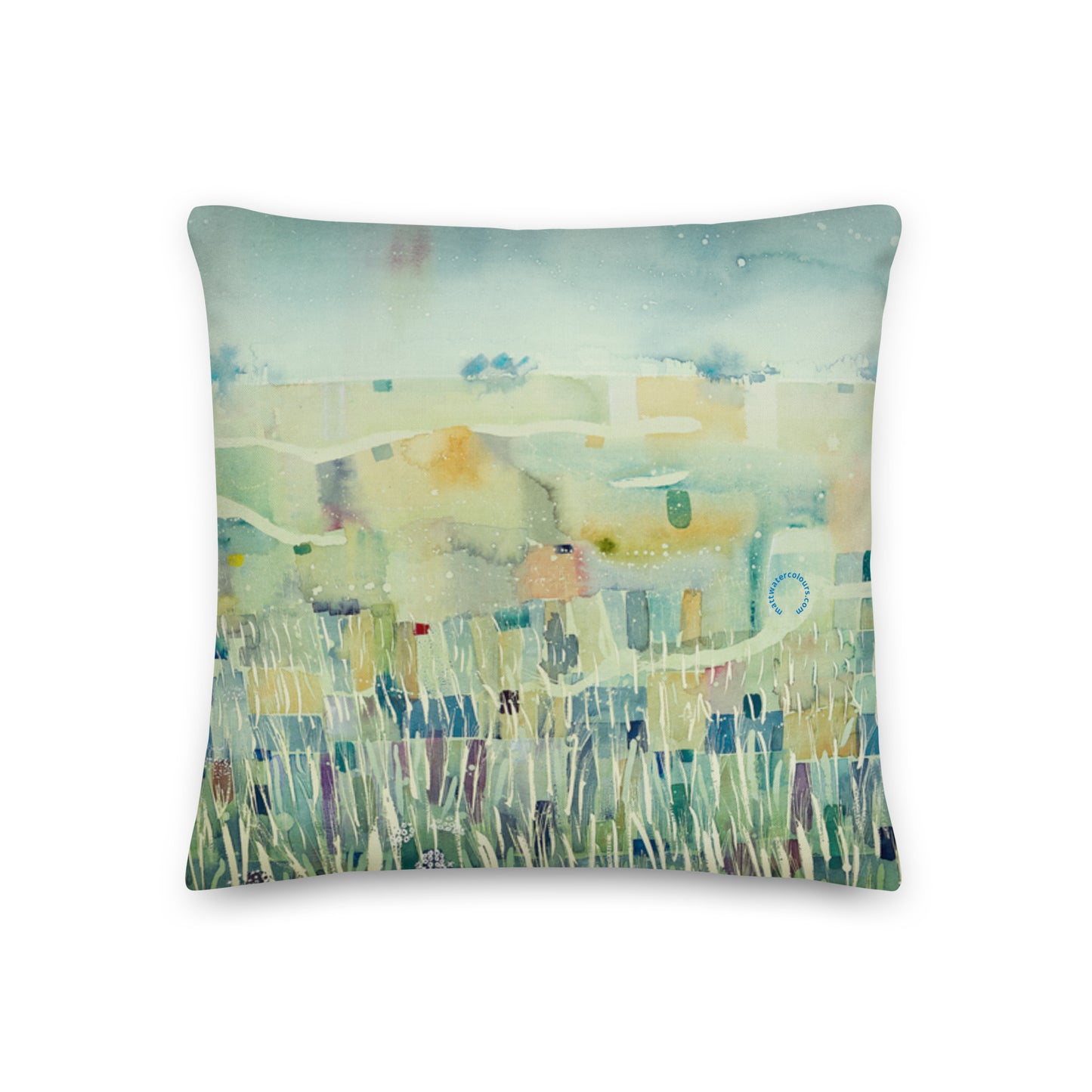 Poppy in Barley Cushion (45cm x 45cm)