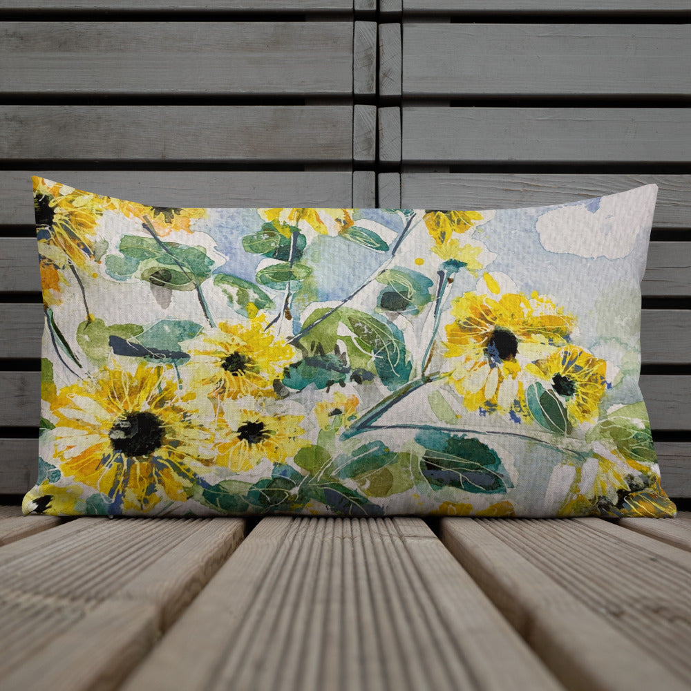 Premium Pillow - Sunflowers