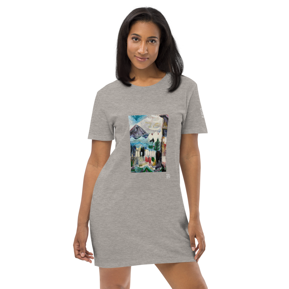 Organic Cotton T-shirt Dress - Peace