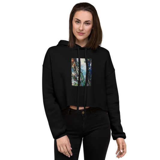 Crop Hoodie - The Waterfall