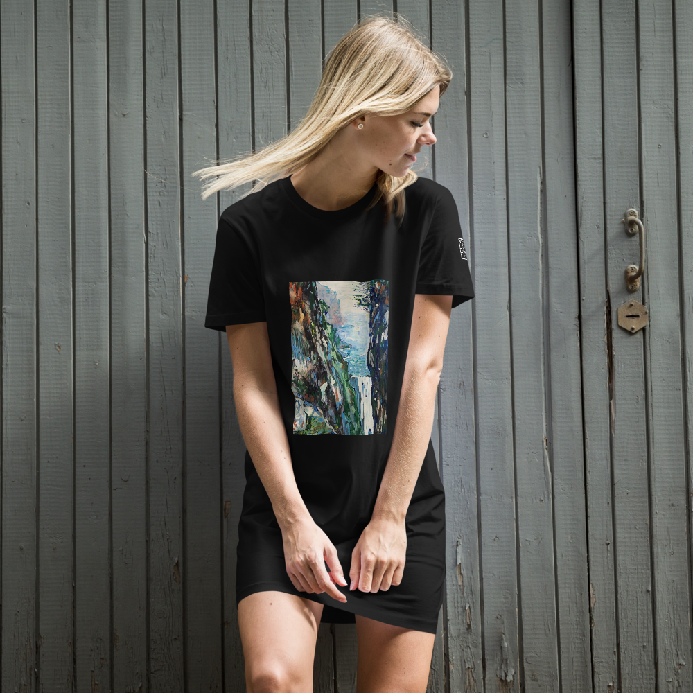 Organic Cotton T-shirt Dress - Waterfall