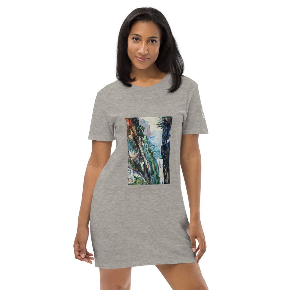 Organic Cotton T-shirt Dress - Waterfall