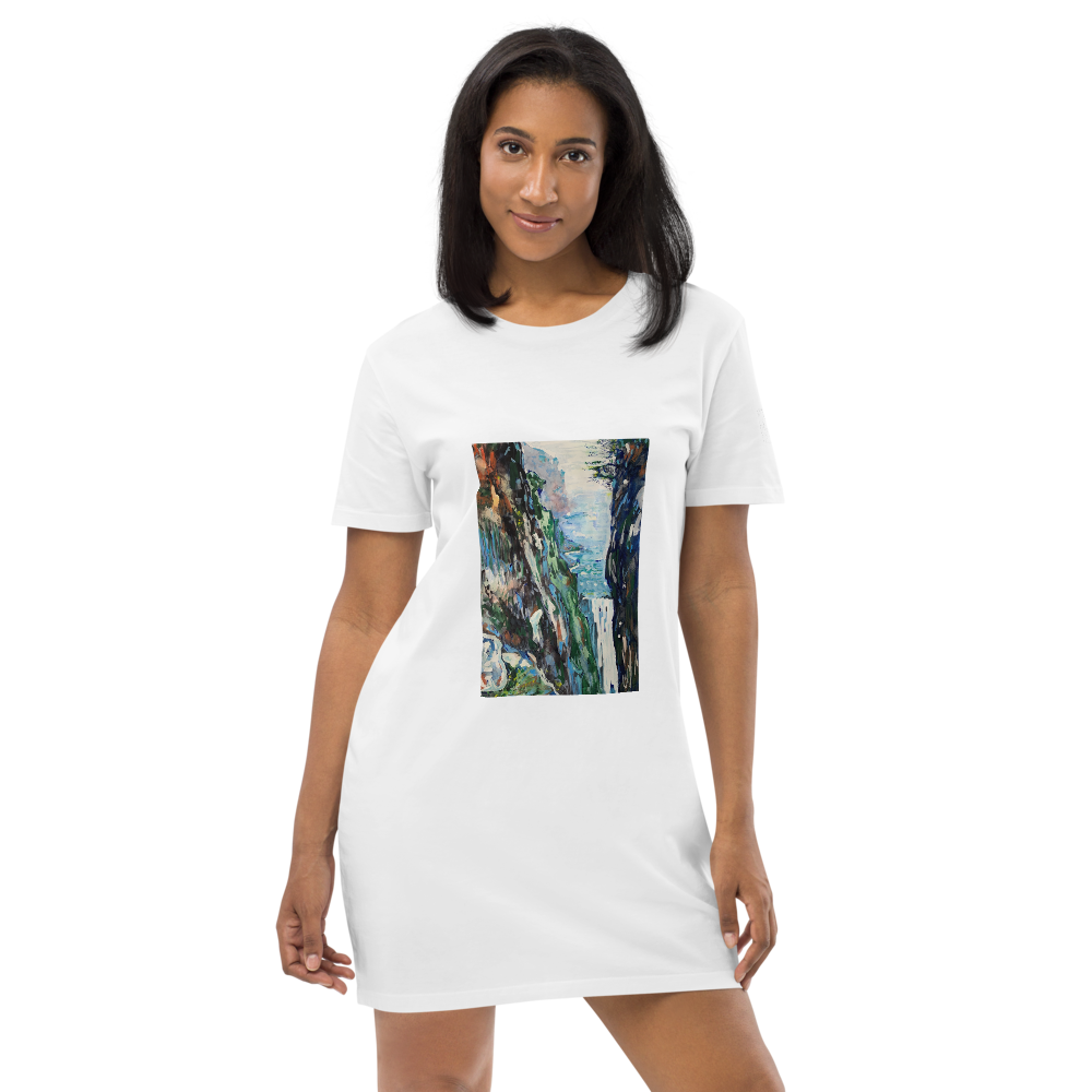 Organic Cotton T-shirt Dress - Waterfall