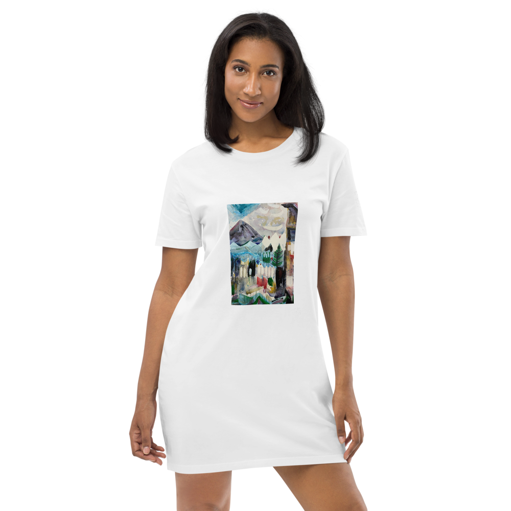 Organic Cotton T-shirt Dress - Peace