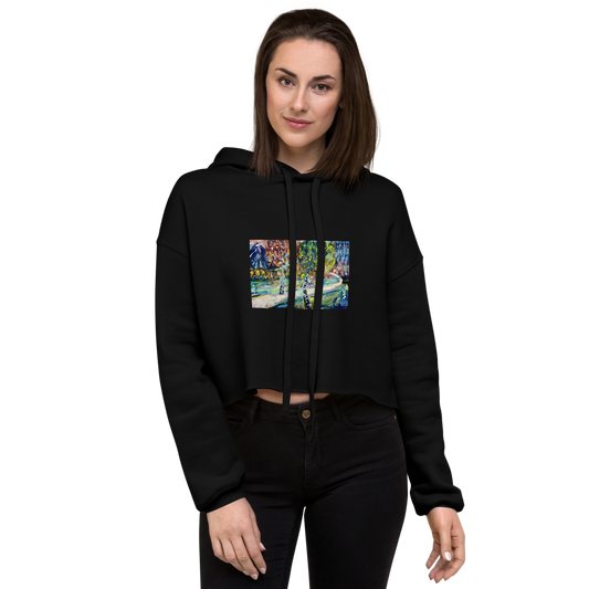 Crop Hoodie - Three Trees