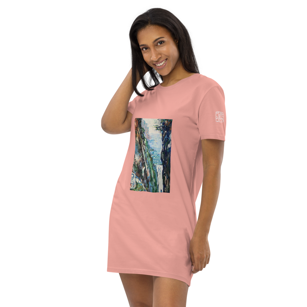 Organic Cotton T-shirt Dress - Waterfall